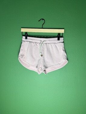 Obey Pink Drawstring Cotton Sweat Shorts Size XS